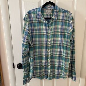 Mens XL Lucky Brand Plaid Button Up